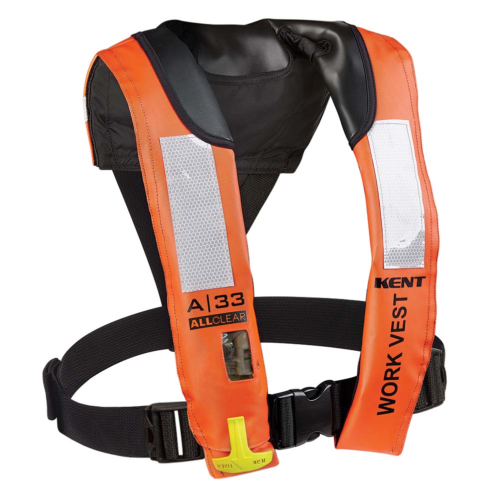 Kent A-33 All Clear Auto Inflatable Work Vest - Deckhand Marine Supply