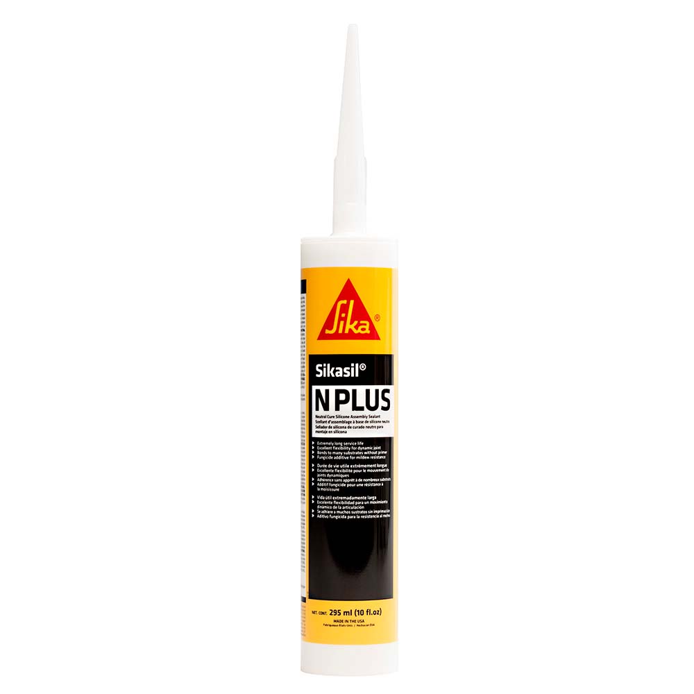 Sika Sikasil-N Plus Clear 10oz w/Nozzle - Deckhand Marine Supply