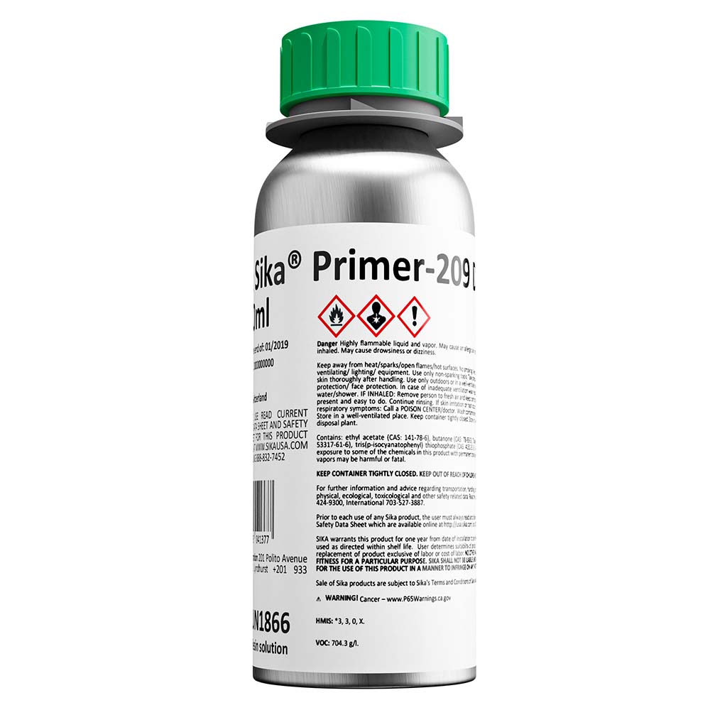 Sika Primer-209 D Black 250ml Bottle - Deckhand Marine Supply