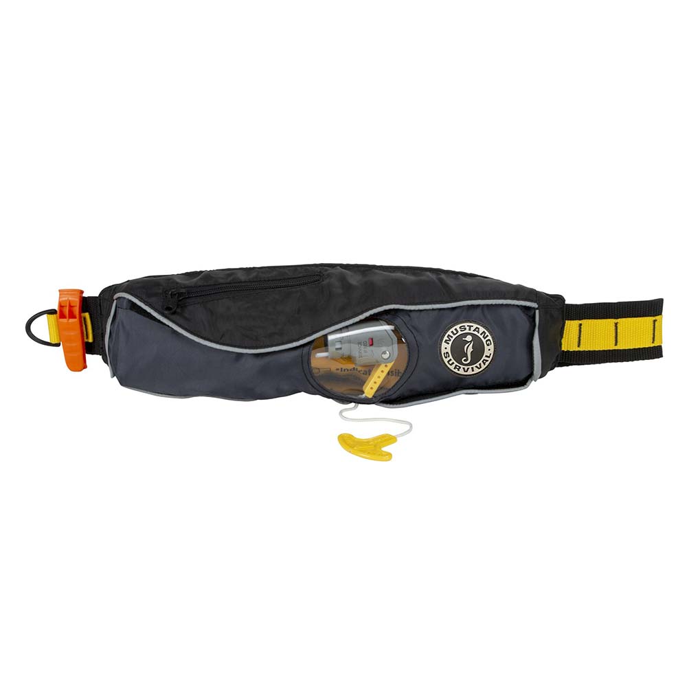 Mustang Fluid 2.0 Inflatable Belt Pack - Black/Grey - Manual - Deckhand Marine Supply
