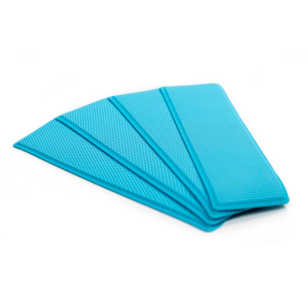 SeaDek Embossed 4-Piece Step Kit - Bahama Blue - Deckhand Marine Supply