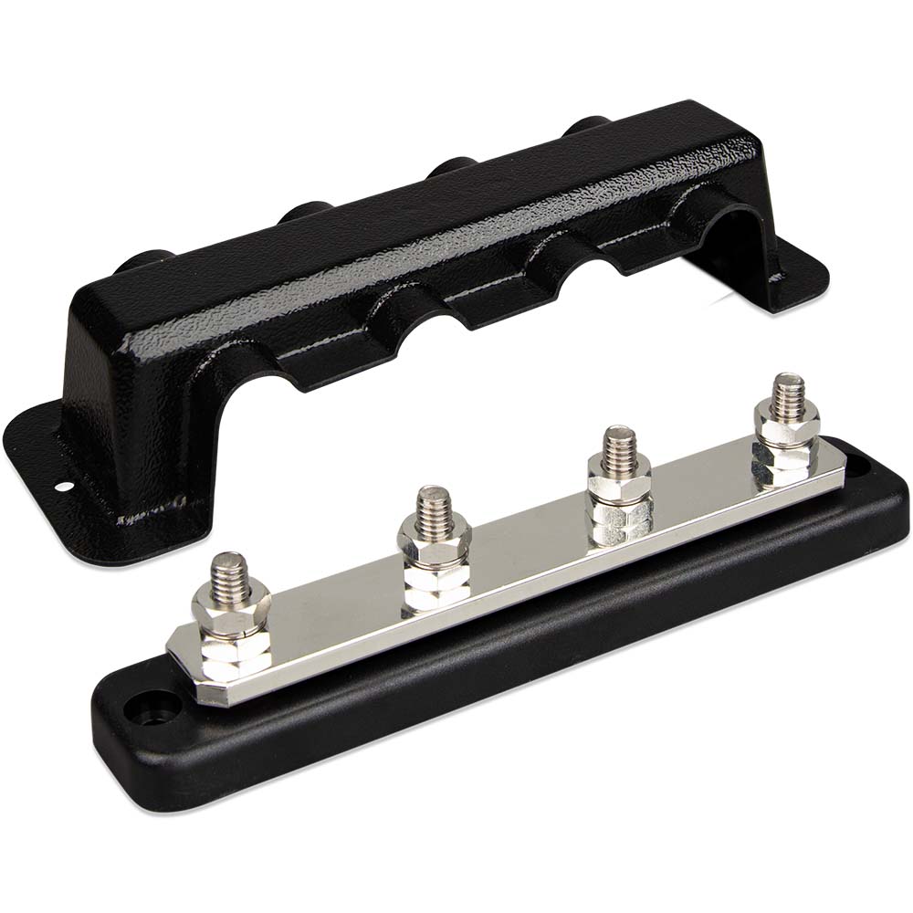 Victron Busbar 250A 4P  Cover 4X 5/16" Terminals - Deckhand Marine Supply