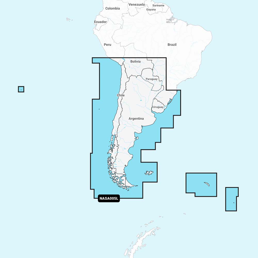Navionics NASA005L - Chile, Argentina  Easter Island - Navionics+ - Deckhand Marine Supply