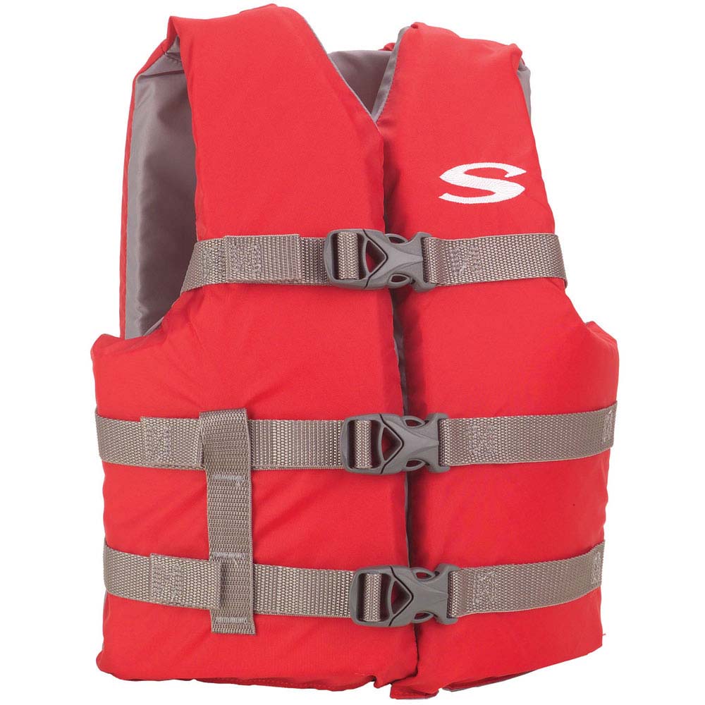 Stearns Youth Classic Vest Life Jacket - 50-90lbs - Red/Grey - Deckhand Marine Supply