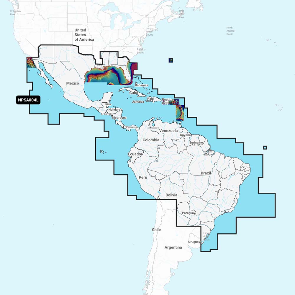 Navionics Platinum+ NPSA004L - Mexico, Caribbean to Brazil - Deckhand Marine Supply