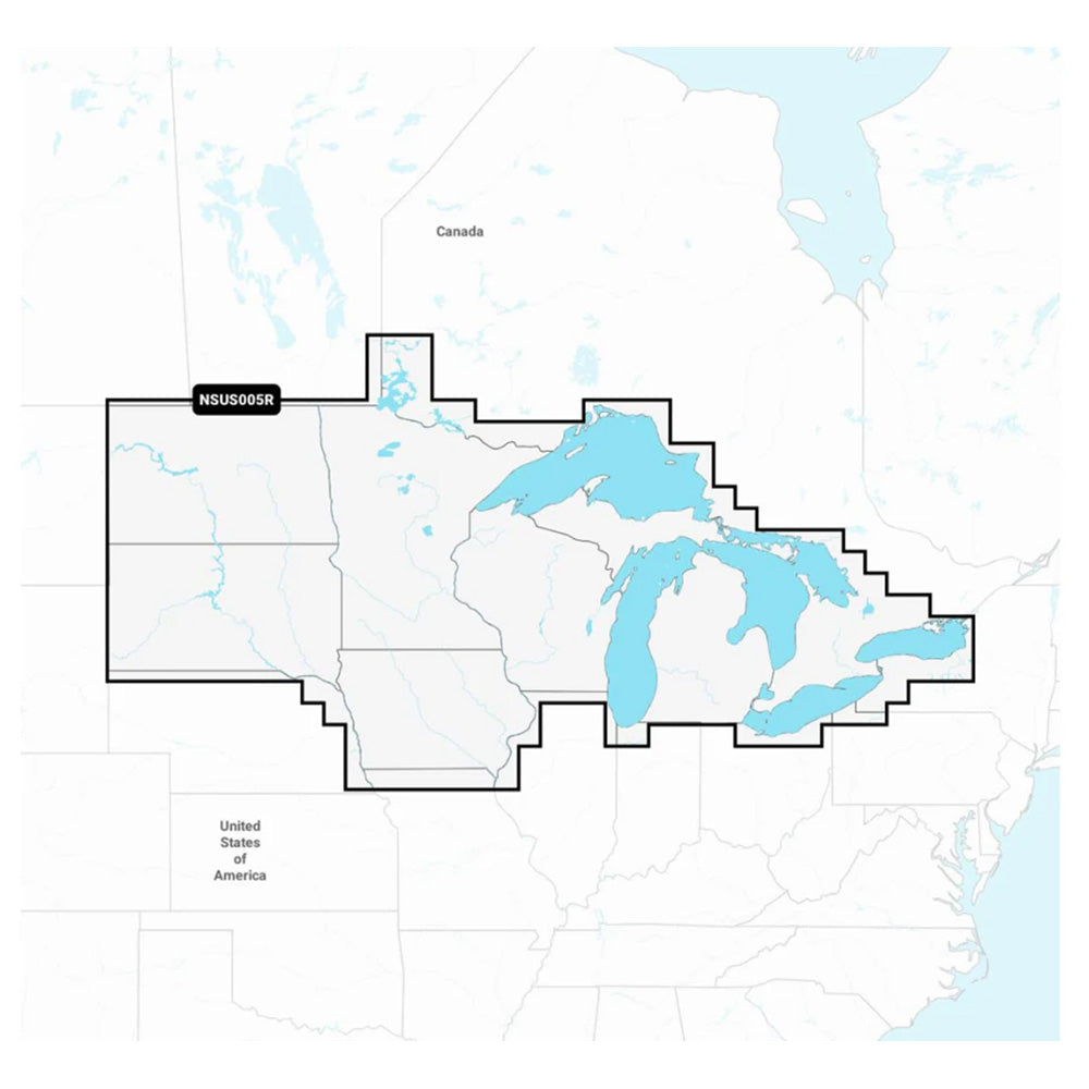 Garmin Navionics+ NSUS005R U.S. North  Great Lakes - Deckhand Marine Supply