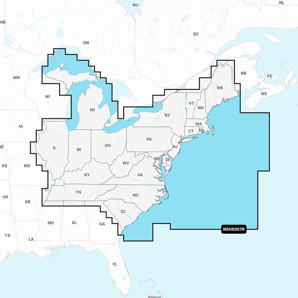 Garmin Navionics+ NSUS007R U.S. East - Deckhand Marine Supply