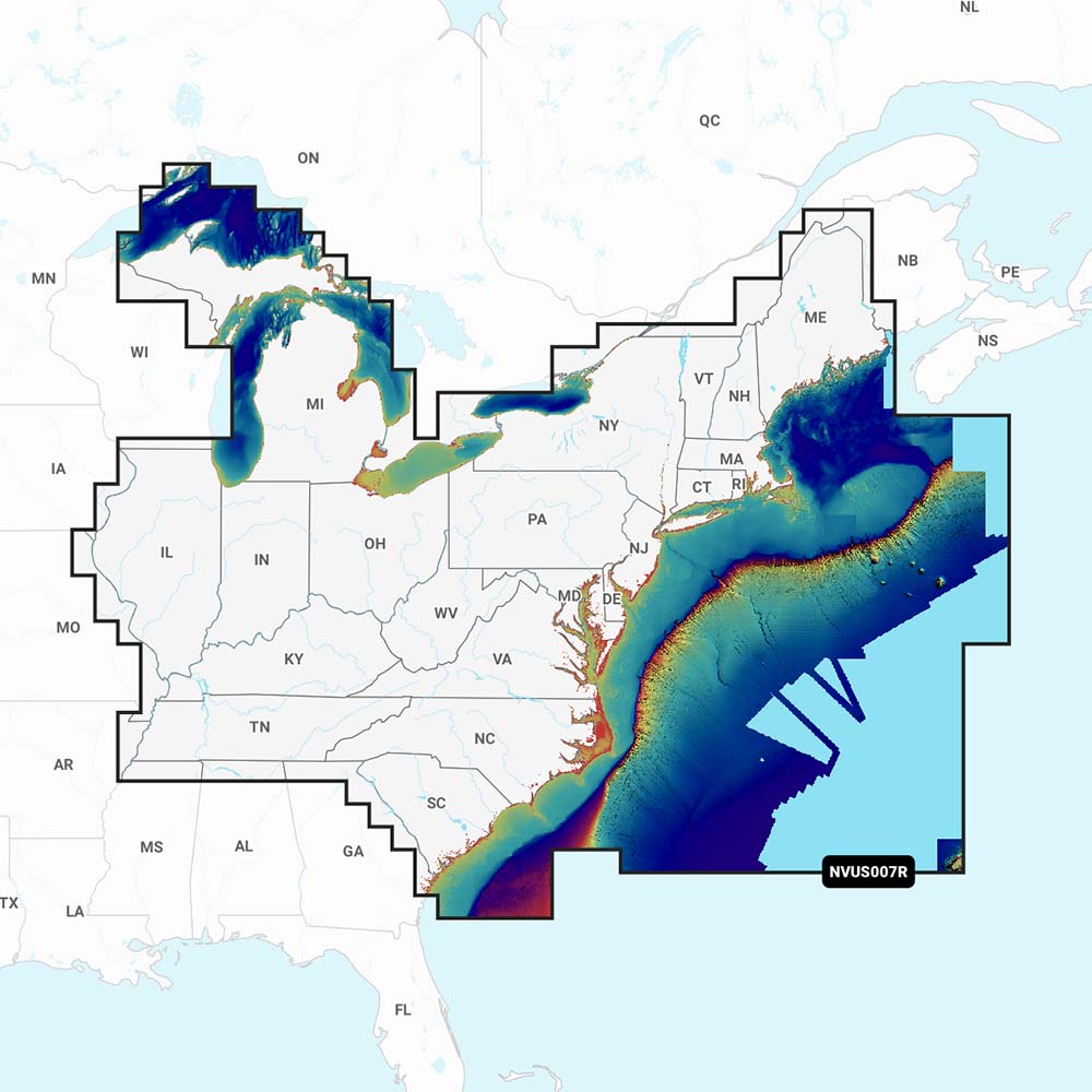 Garmin Navionics Vision+ NVUS007R U.S. East - Deckhand Marine Supply