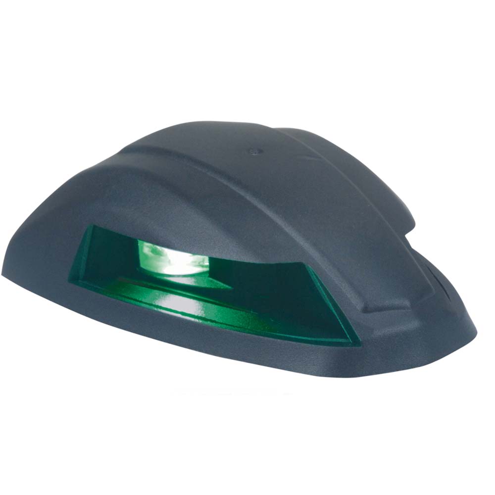 Perko 12V LED Bi-Color Navigation Light - Black Rounded - Deckhand Marine Supply