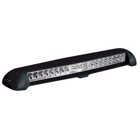 Lumitec Razor Light Bar - Flood - Black Housing - Flush Mount - Deckhand Marine Supply