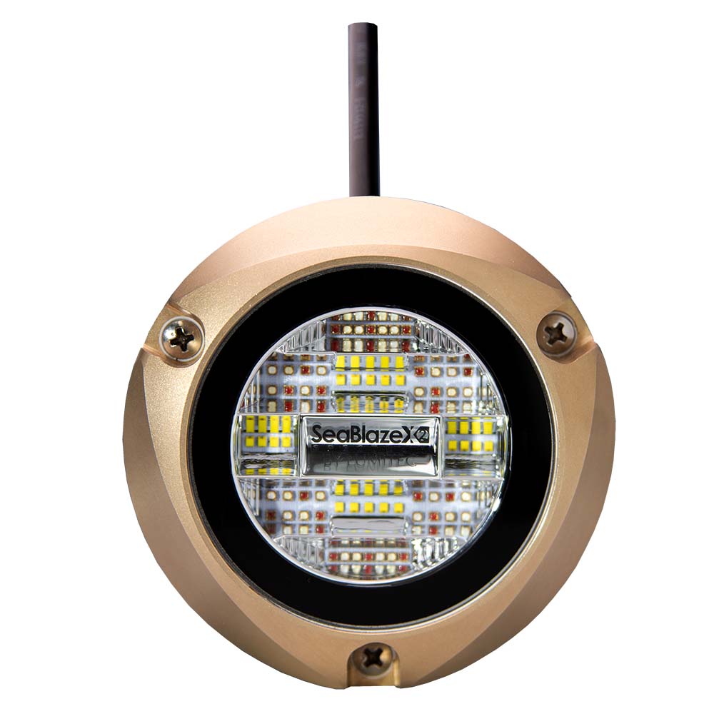 Lumitec Zambezi X2 Surface Mount Underwater Light - White  Blue - Deckhand Marine Supply