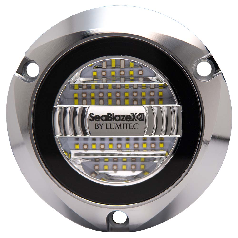 Lumitec SeablazeX2 Spectrum Underwater Light RGBW Polished Housing - Deckhand Marine Supply