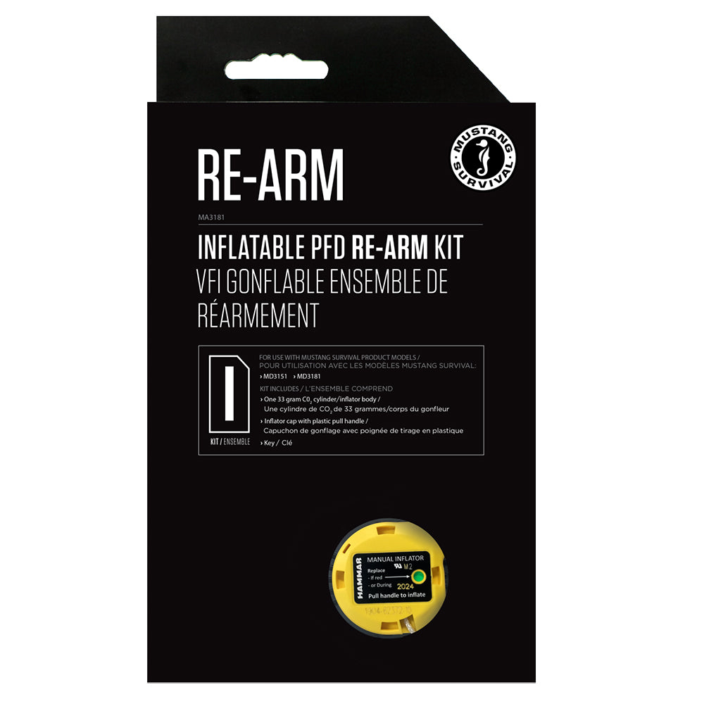 Mustang Re-Arm Kit I 33g Hammar - Manual - Deckhand Marine Supply