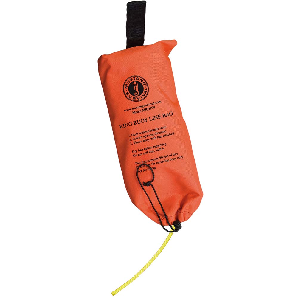 Mustang Ring Buoy Throw Bag - 90 Rope - Deckhand Marine Supply