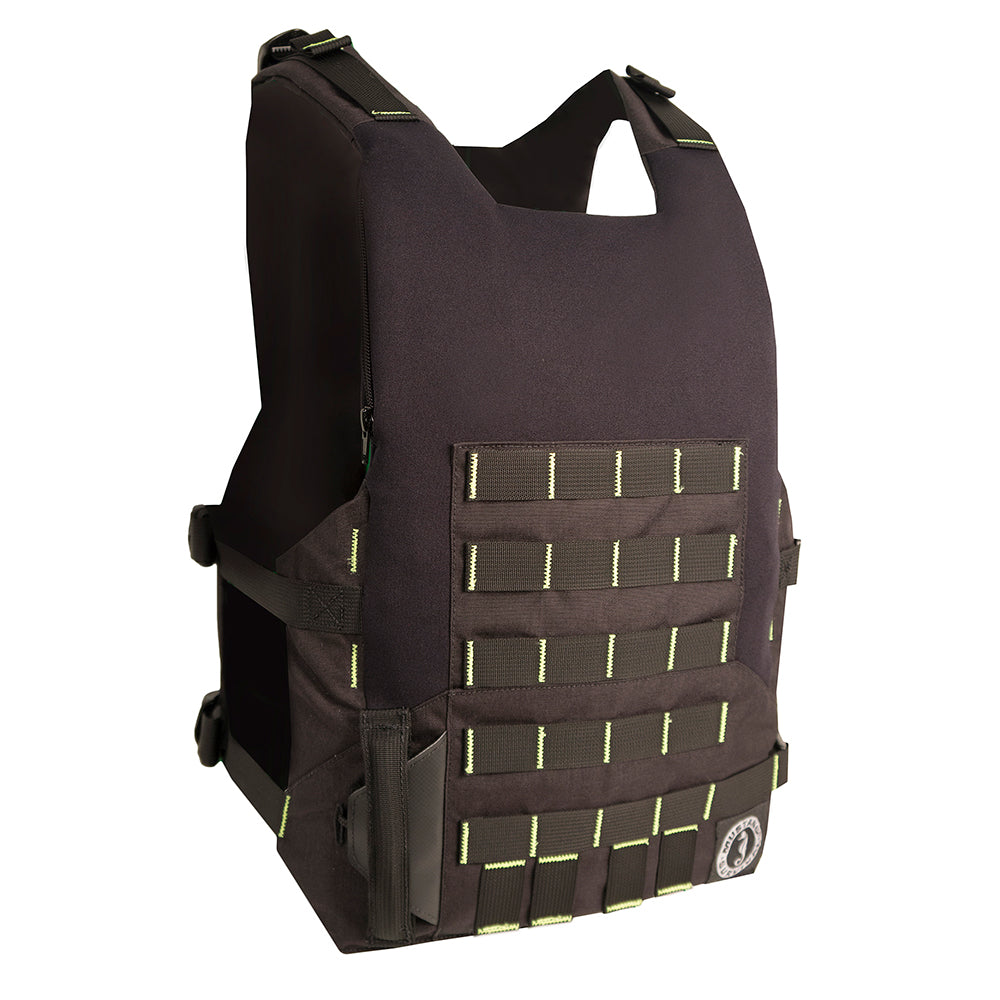 Mustang Rescue Swimmer Vest - Fluorescent Yellow/Green/Black - Manual - Deckhand Marine Supply