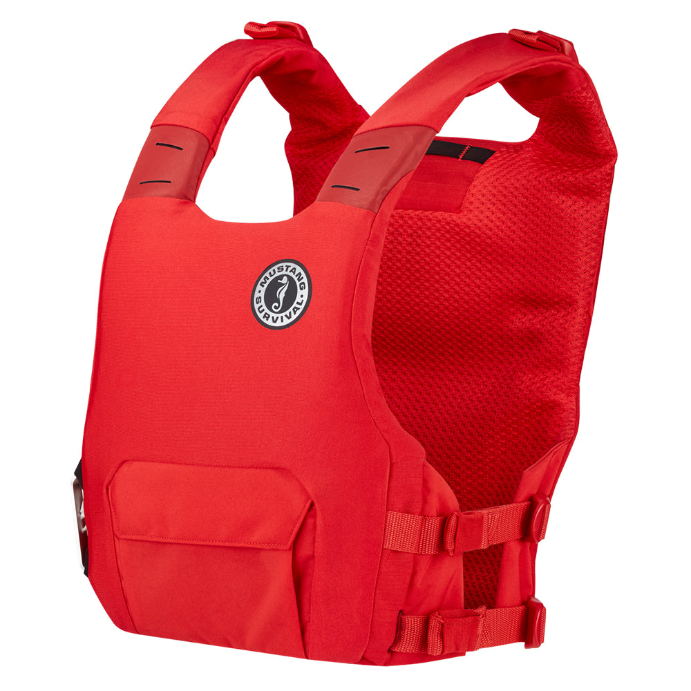 Mustang Khimera Dual Flotation PFD - Red - Manual - Deckhand Marine Supply