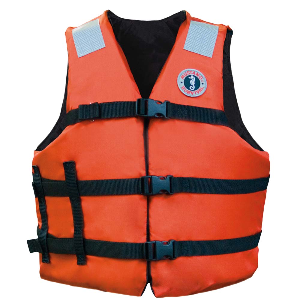 Mustang Flotation Vest - Orange - Adult Universal - Deckhand Marine Supply