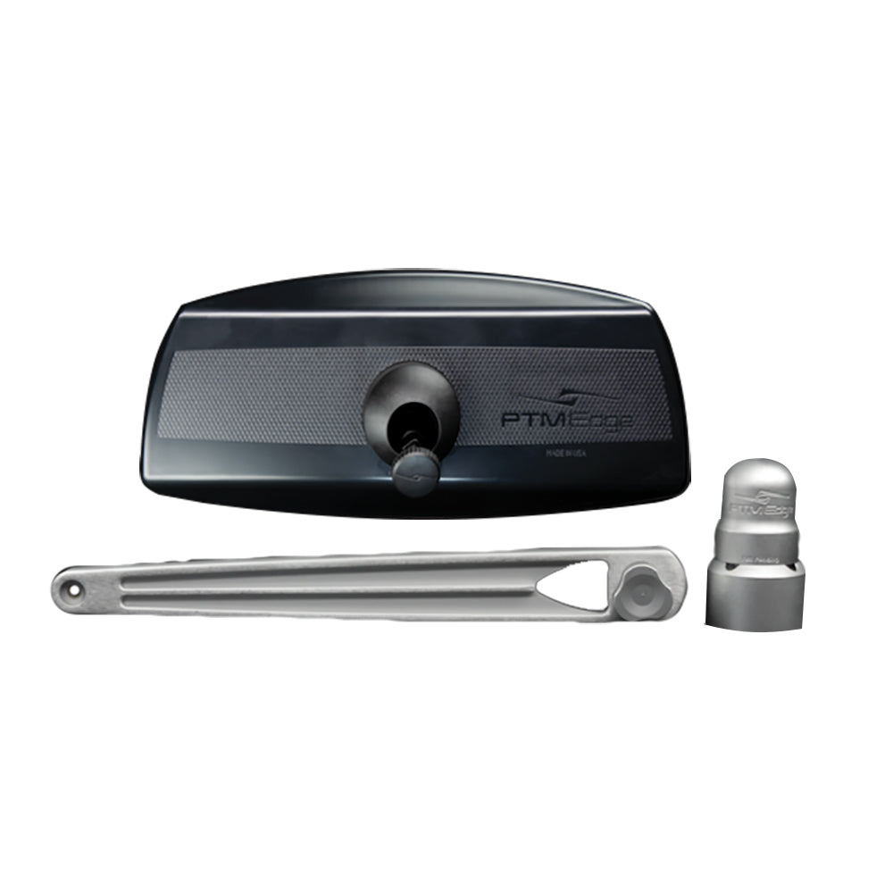 PTM Edge UCX-17 PRO Pontoon Mirror/Bracket Kit - Silver - Deckhand Marine Supply