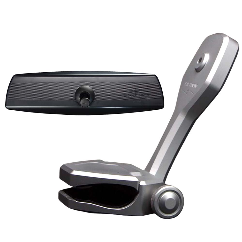 PTM Edge Mirror/Bracket Kit w/VR-140 PRO Mirror  ZXR-320 (Silver) - Deckhand Marine Supply