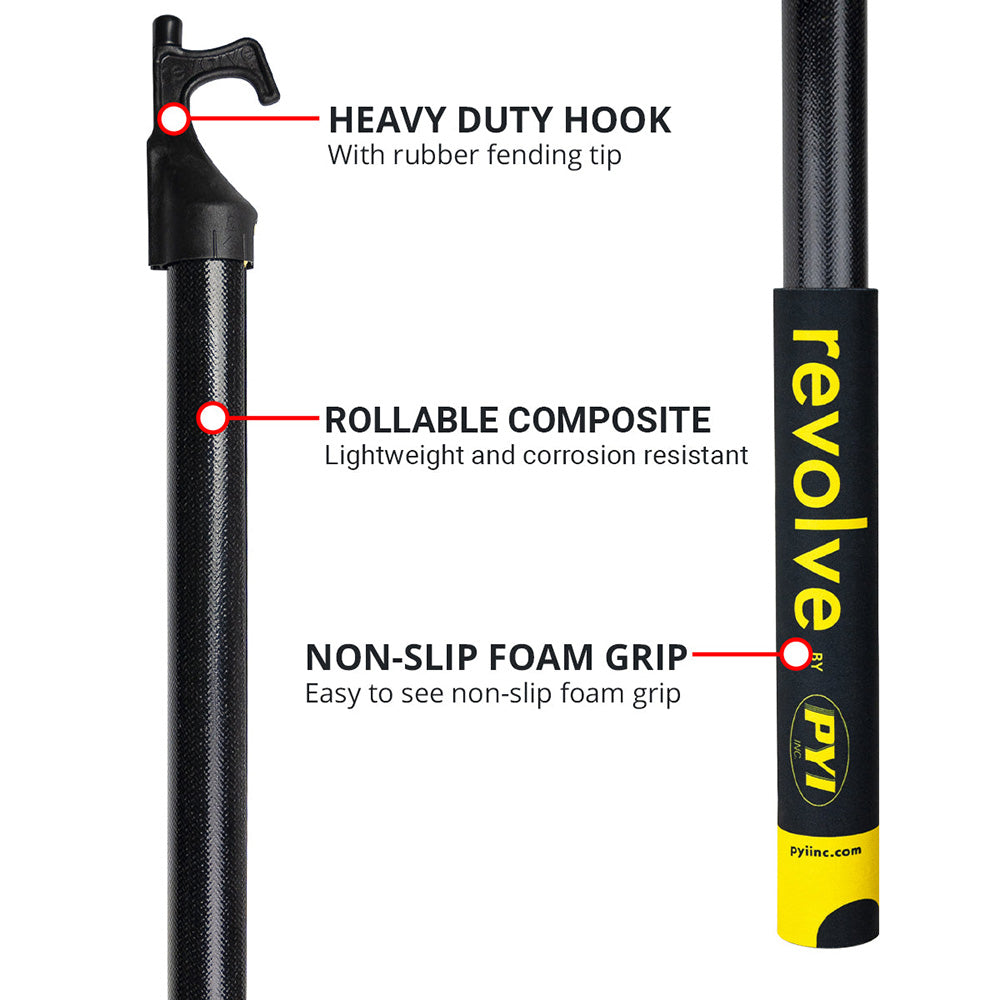 Revolve Rollable Boat Hook - 75" - Deckhand Marine Supply