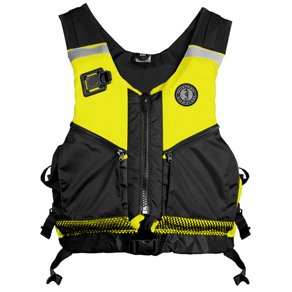 Mustang Operations Support Water Rescue Vest - Fluorescent Yellow/Green/Black - Medium/Large - Deckhand Marine Supply