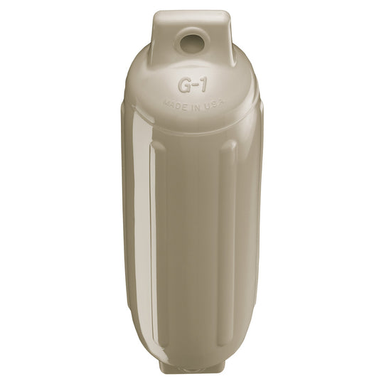 Polyform G-1 Twin Eye Fender 3.5" x 12.8" - Sand - Deckhand Marine Supply