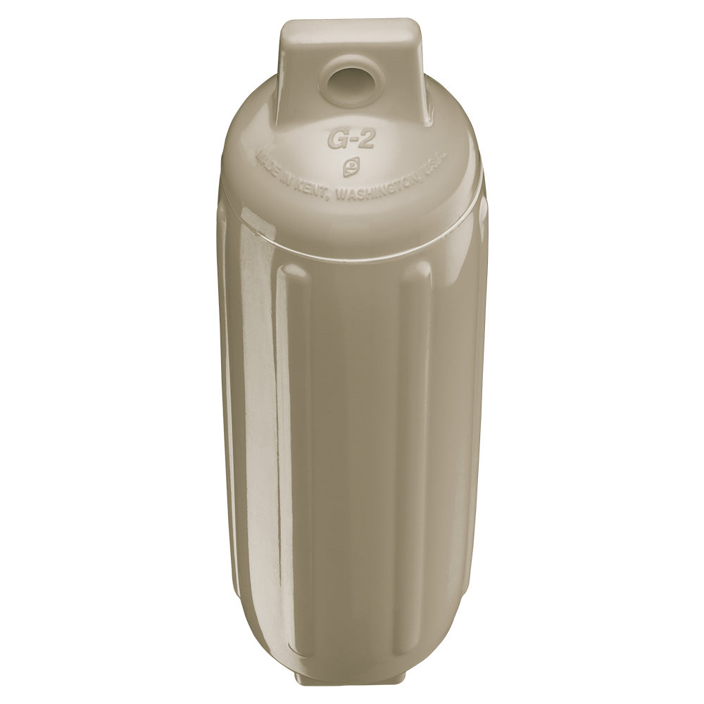 Polyform G-2 Twin Eye Fender 4.5" x 15.5" - Sand - Deckhand Marine Supply
