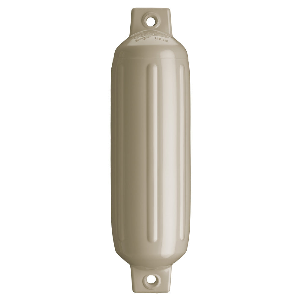 Polyform G-2 Twin Eye Fender 4.5" x 15.5" - Sand - Deckhand Marine Supply