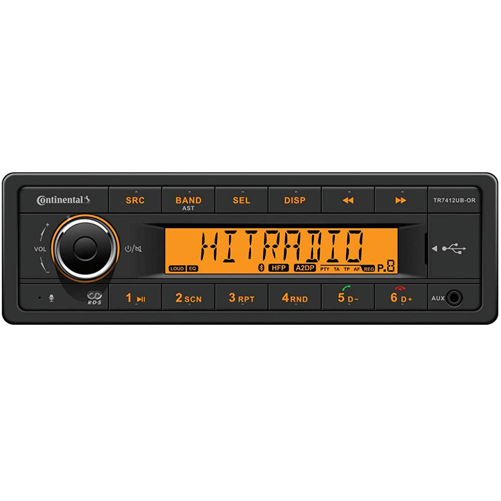 Continental Stereo w/AM/FM/BT/USB - 12V - Deckhand Marine Supply