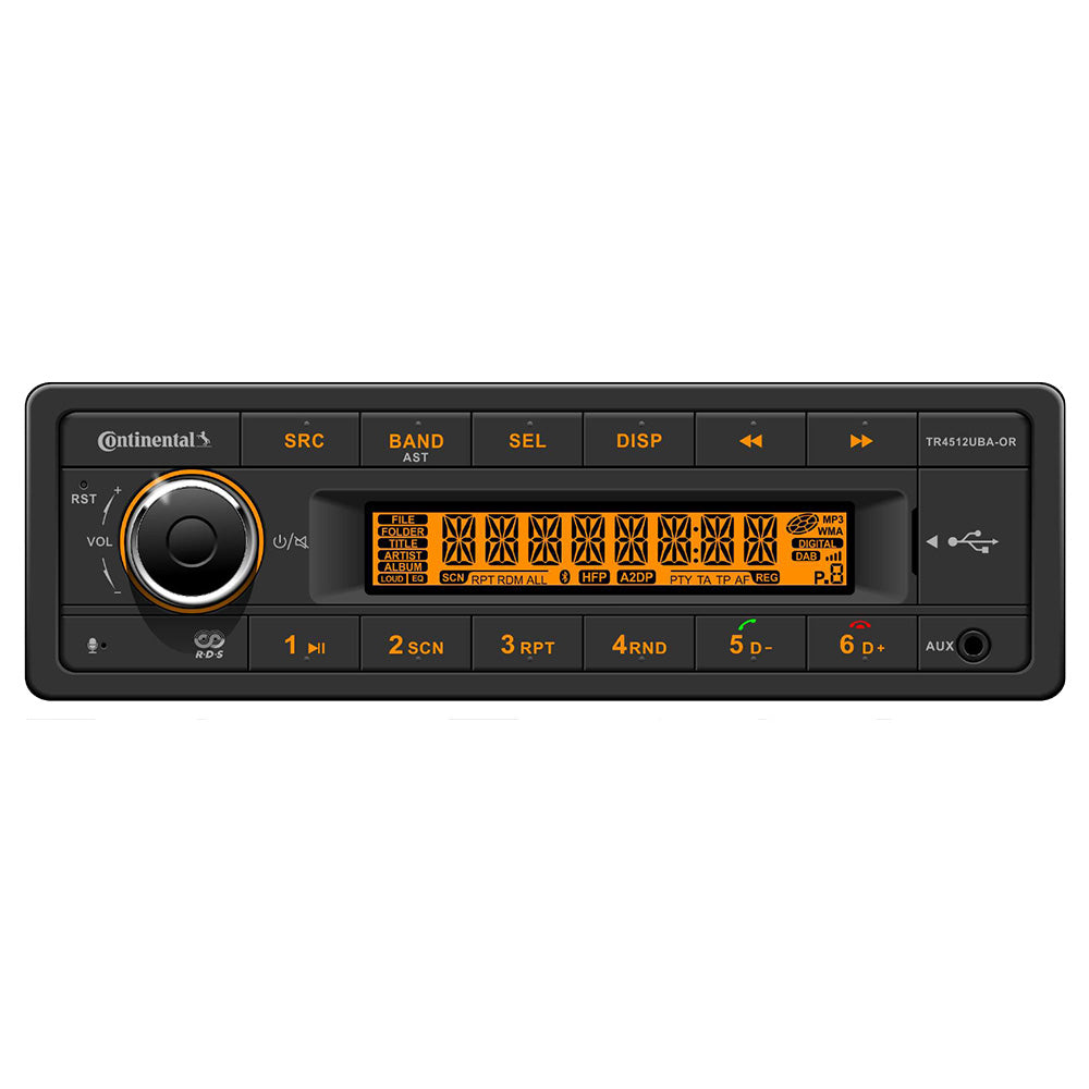 Continental Stereo w/AM/FM/BT/USB/PA System Capable - 12V - Deckhand Marine Supply