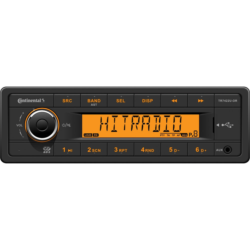 Continental Stereo w/AM/FM/USB - 24V - Deckhand Marine Supply