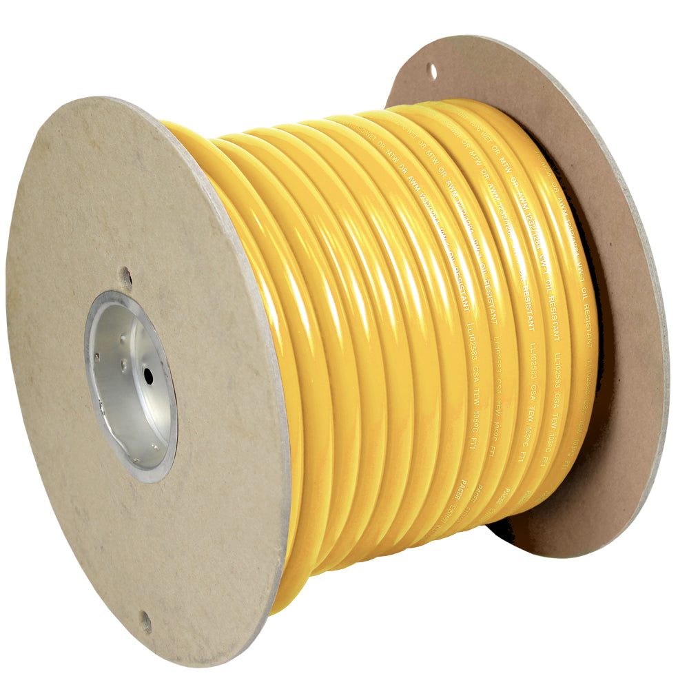 Pacer Yellow 4 AWG Battery Cable - 100 - Deckhand Marine Supply
