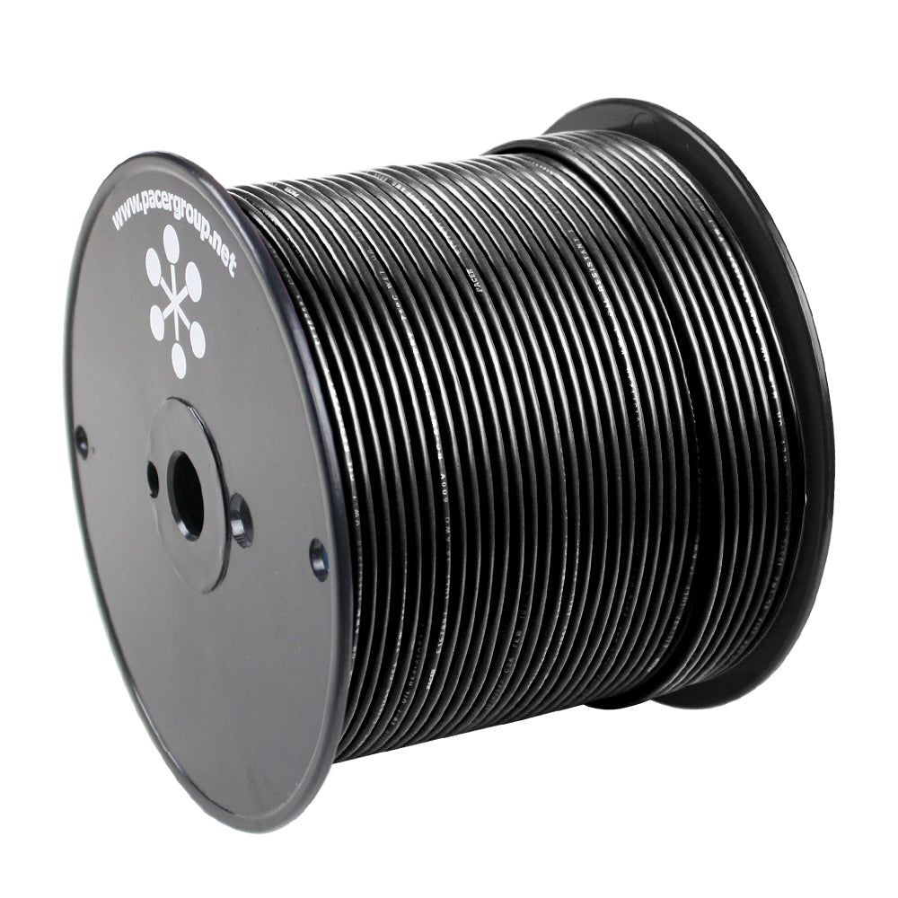 Pacer Black 18 AWG Primary Wire - 500 - Deckhand Marine Supply