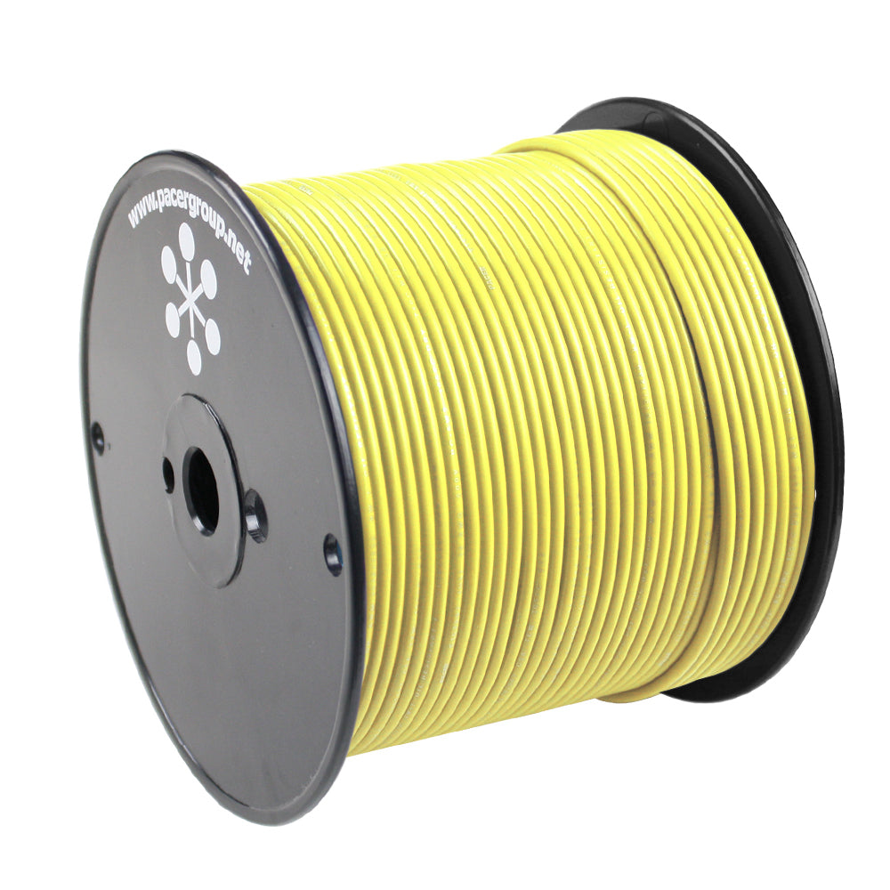 Pacer Yellow 18 AWG Primary Wire - 500 - Deckhand Marine Supply