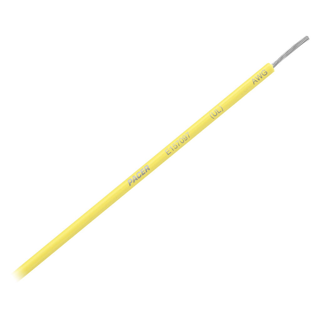 Pacer Yellow 16 AWG Primary Wire - 25 - Deckhand Marine Supply