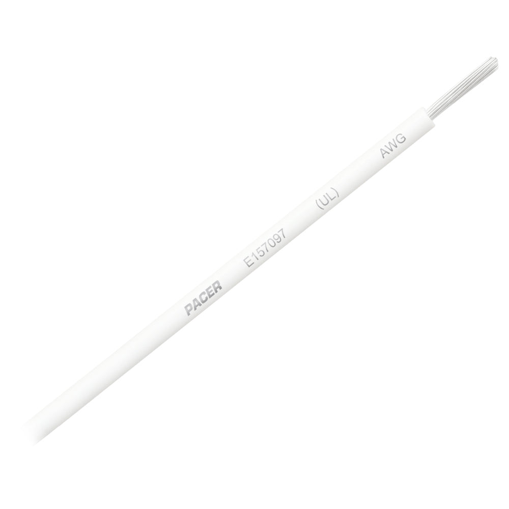 Pacer White 16 AWG Primary Wire - 25 - Deckhand Marine Supply