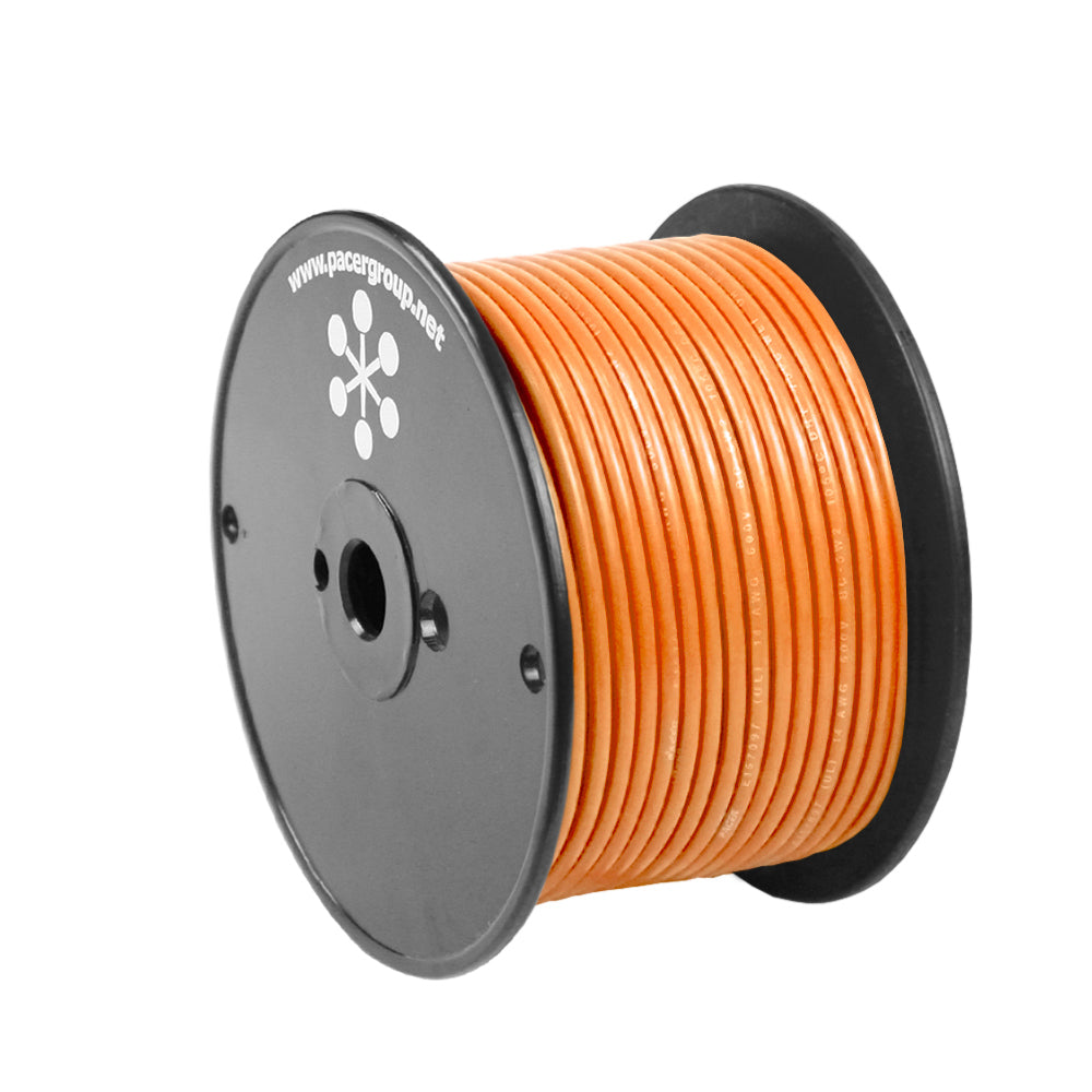 Pacer Orange 16 AWG Primary Wire - 100 - Deckhand Marine Supply