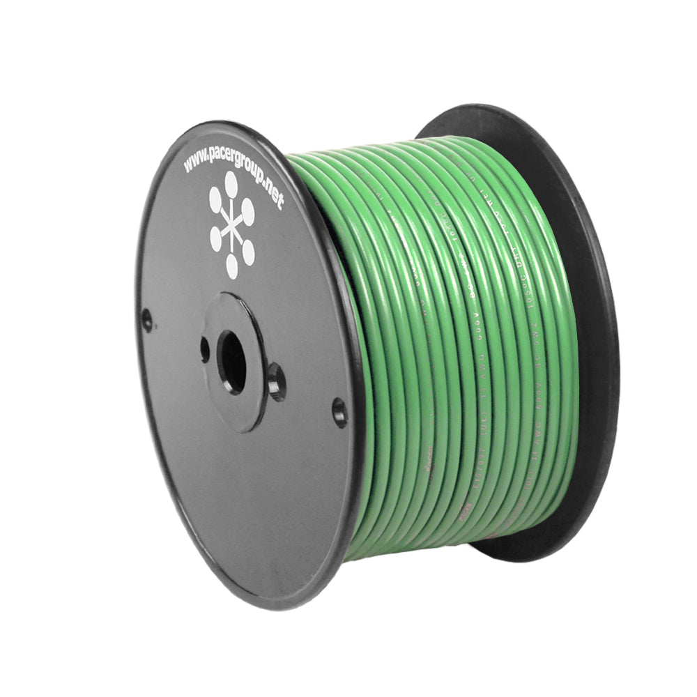 Pacer Light Green 16 AWG Primary Wire - 100 - Deckhand Marine Supply