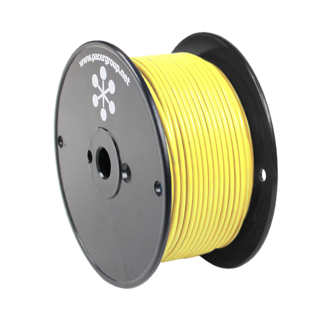 Pacer Yellow 14 AWG Primary Wire - 250 - Deckhand Marine Supply