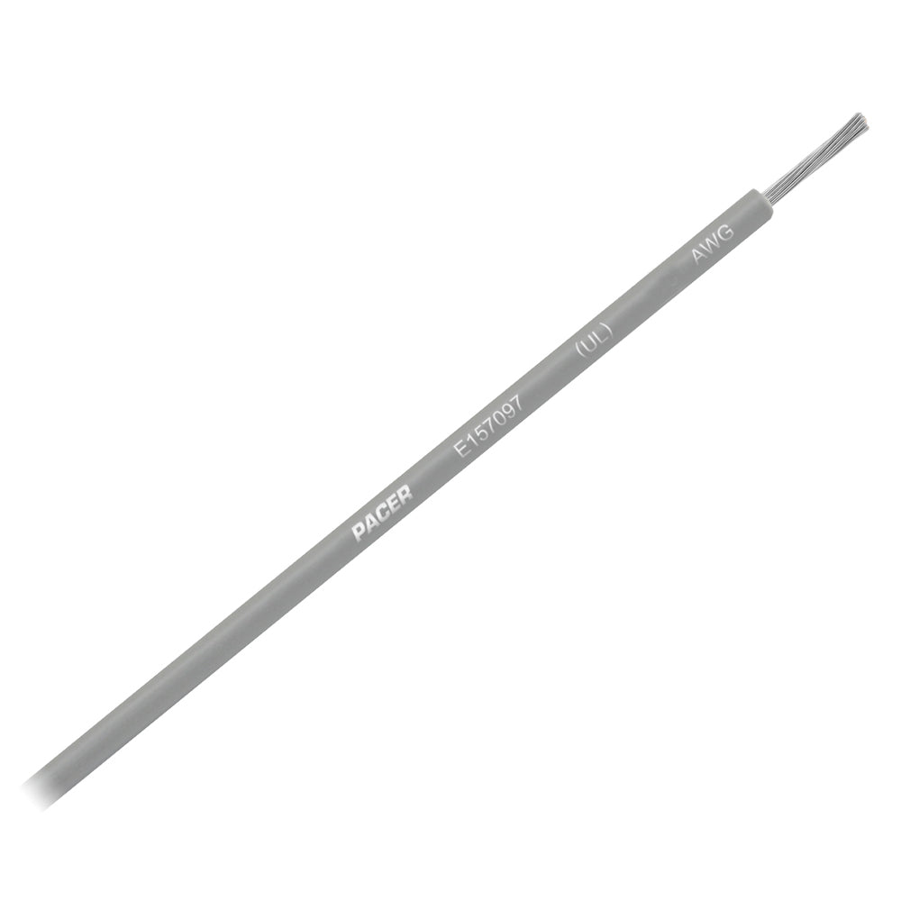 Pacer Grey 10 AWG Primary Wire - 25 - Deckhand Marine Supply