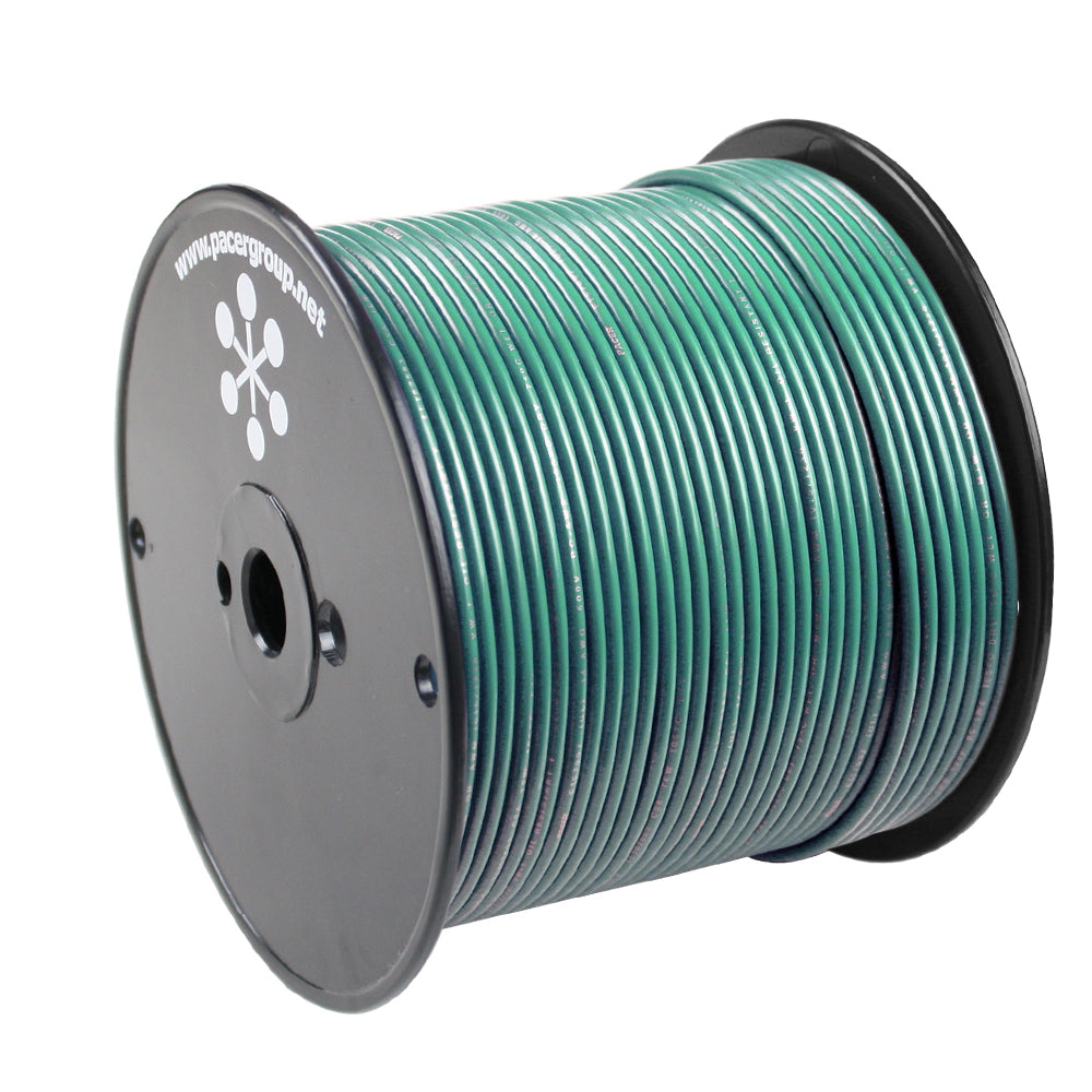Pacer Green 10 AWG Primary Wire - 500 - Deckhand Marine Supply