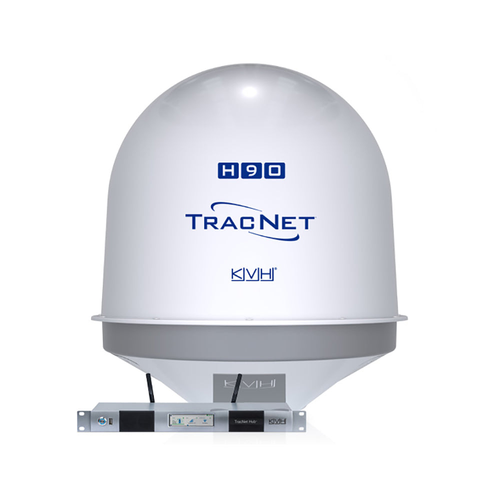 KVH TracNet H90 Ku-Band Antenna w/TracNet Hub - Deckhand Marine Supply