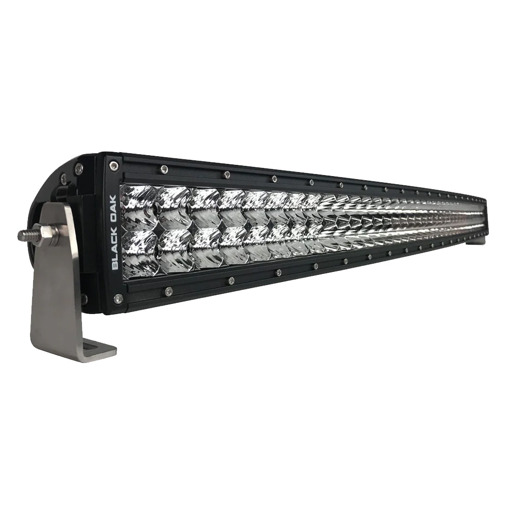 Black Oak Pro Series 3.0 Curved Double Row 40" LED Light Bar - Combo Optics - Black Housing - Deckhand Marine Supply