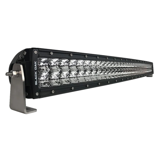 Black Oak Pro Series 3.0 Curved Double Row 40" LED Light Bar - Combo Optics - Black Housing - Deckhand Marine Supply