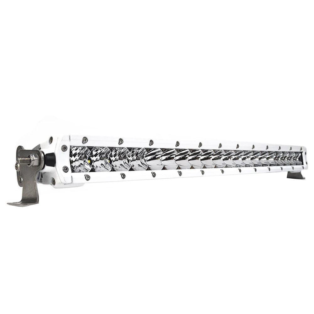 Black Oak Pro Series 3.0 Single Row 20" LED Light Bar - Combo Optics - White Housing - Deckhand Marine Supply