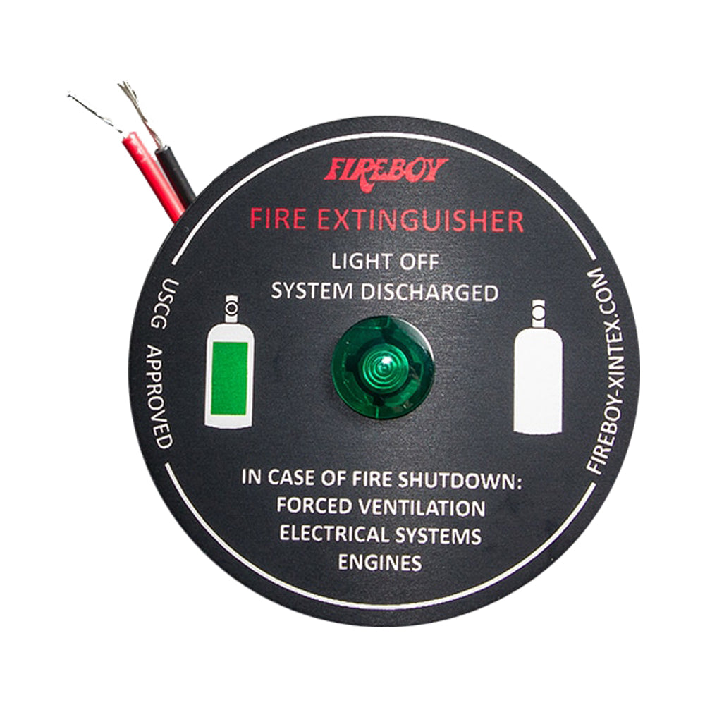 Fireboy-Xintex System Ready Panel Warning Light - Deckhand Marine Supply