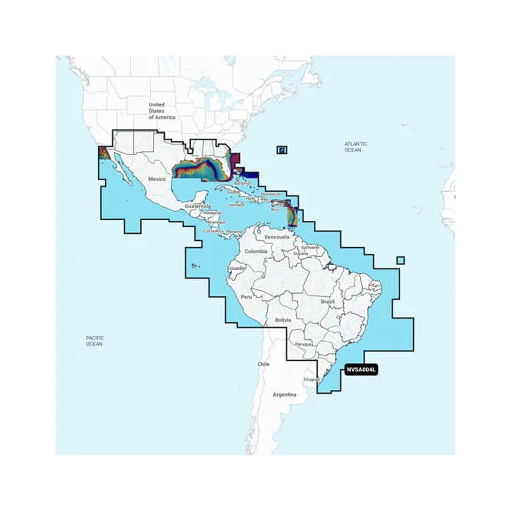 Garmin Navionics Vision+ NVSA004L -Mexico, the Caribbean to Brazil - Inland  Coastal Marine Charts - Deckhand Marine Supply