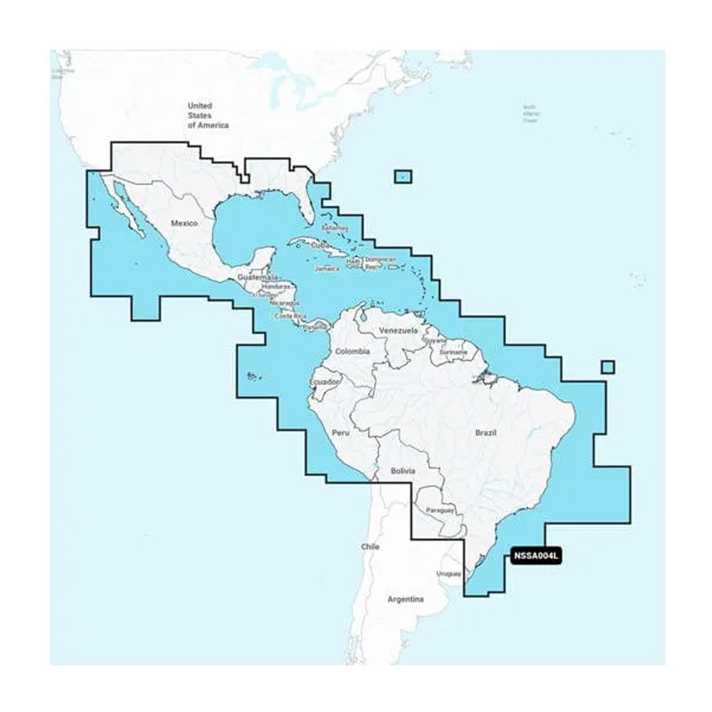 Garmin Navionics+ NSSA004L - Mexico, the Caribbean to Brazil - Inland  Coastal Marine Chart - Deckhand Marine Supply