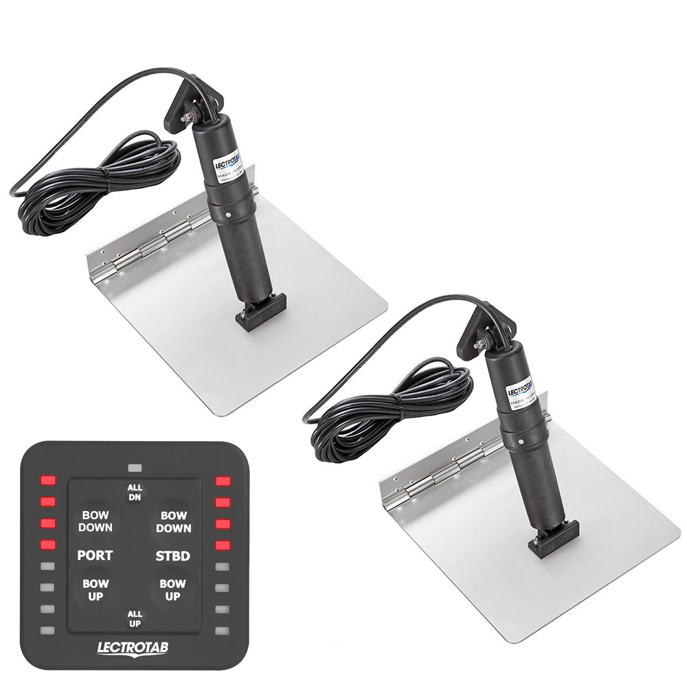 Lectrotab XKA Stainless Steel Trim Tab Kit w/One-Touch Control - 12 x 18 - Deckhand Marine Supply