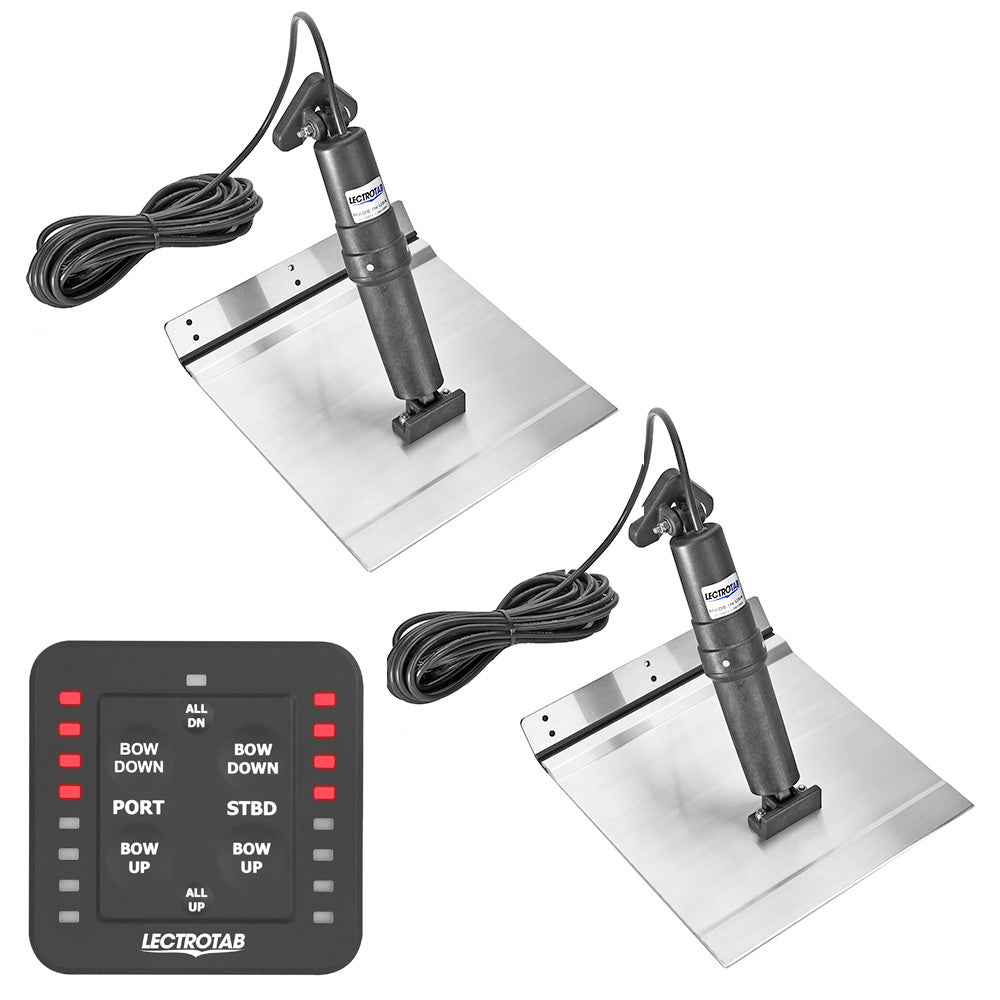 Lectrotab XKA Aluminum Alloy Trim Tab Kit w/One-Touch Control - 12 x 18 - Deckhand Marine Supply